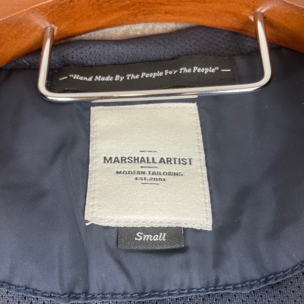 Marshall Artist Lightweight Hooded Jacket Navy Blue‎ Size Small Modern Tailoring - Picture 3 of 16